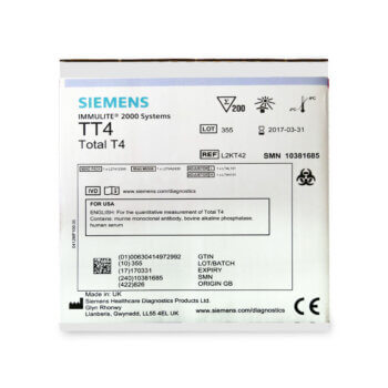 Αντιδραστήριο TΤ4-Total T4 για Siemens Immulite 2000-200 TESTS
